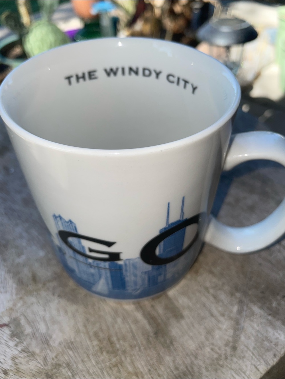 Starbucks  Mug with Blue Chicago Skyline 2002 skyline series